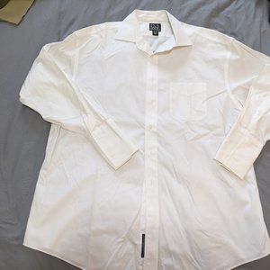 White Mens XL 16.5 Neck Dress Shirt Jos A Bank